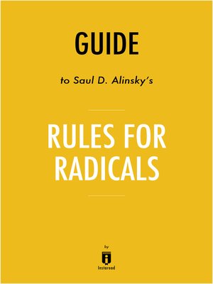 cover image of Guide to Saul D. Alinsky's Rules for Radicals by Instaread